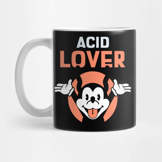 ACID Lover Cartoon Mouse by T-Shirt Dealer